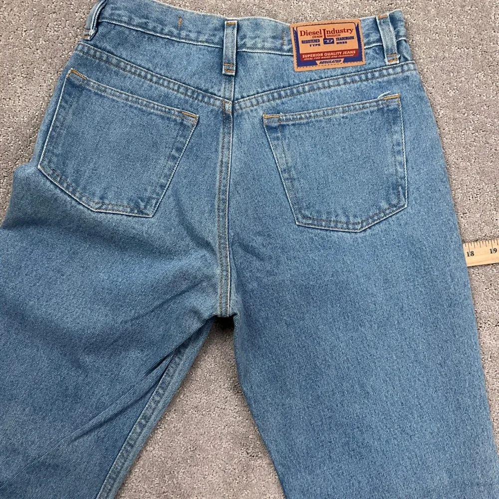 Diesel‎ Basic Jeans Women 12 Blue High Rise Straight Leg Rugged Deadstock Denim